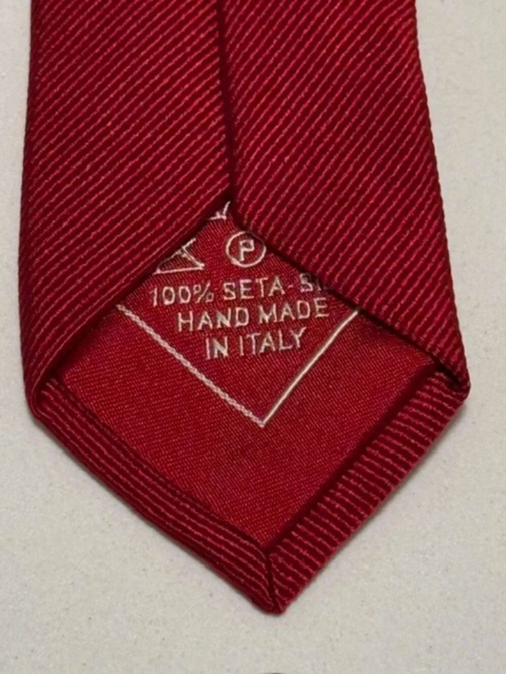 Brioni Solid Red Tie